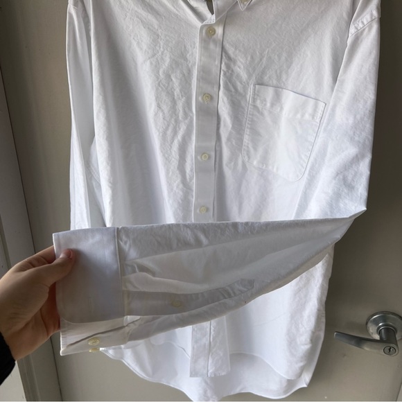 Lands End White Button Down - Picture 7 of 9